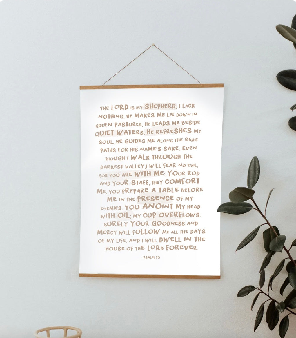 PSALM 23 Grote Poster 60 x 80 cm